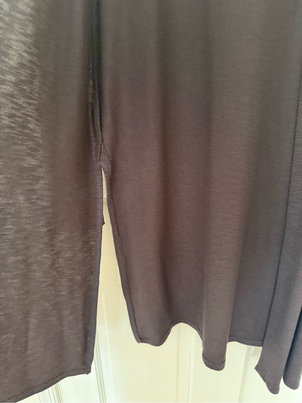 LAILA JAYDE WOMENS OPEN FRONT HOODED CARDIGAN DARK GREY SIZE SMALL - Picture 4 of 11